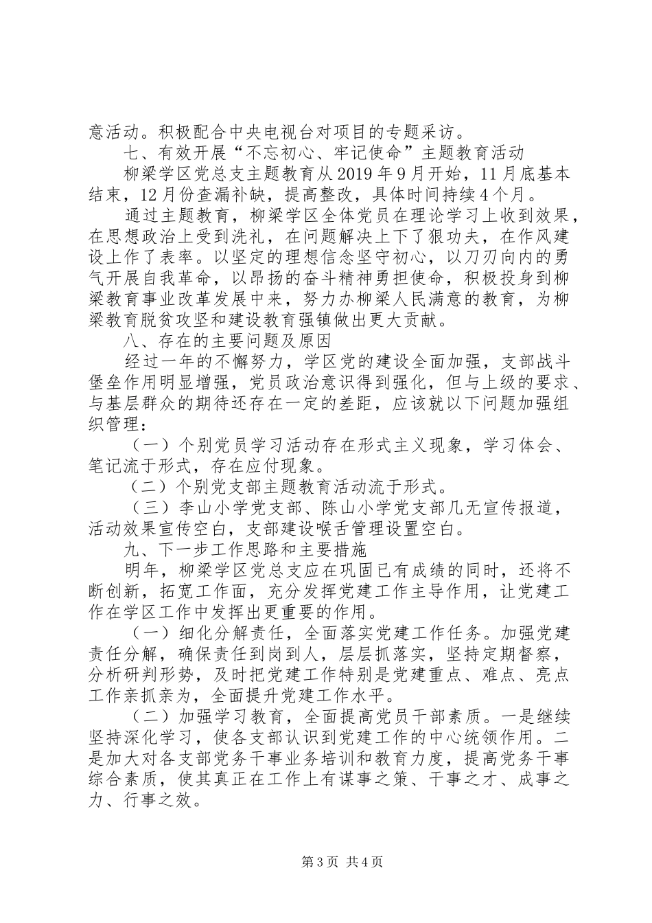 学区总支部委员会基层党建工作总结_第3页
