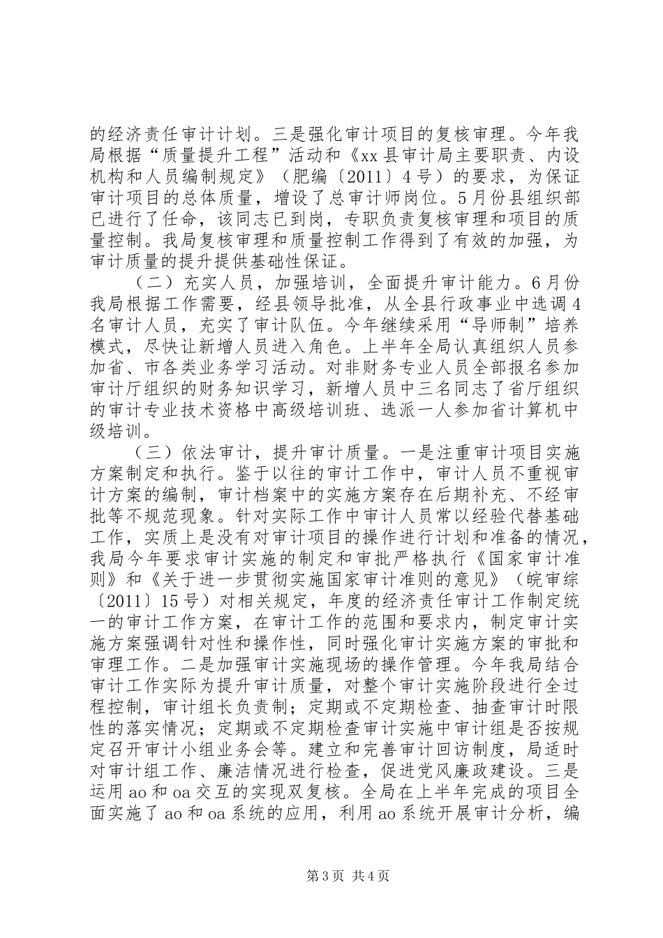 县审计局上半年工作总结报告_第3页