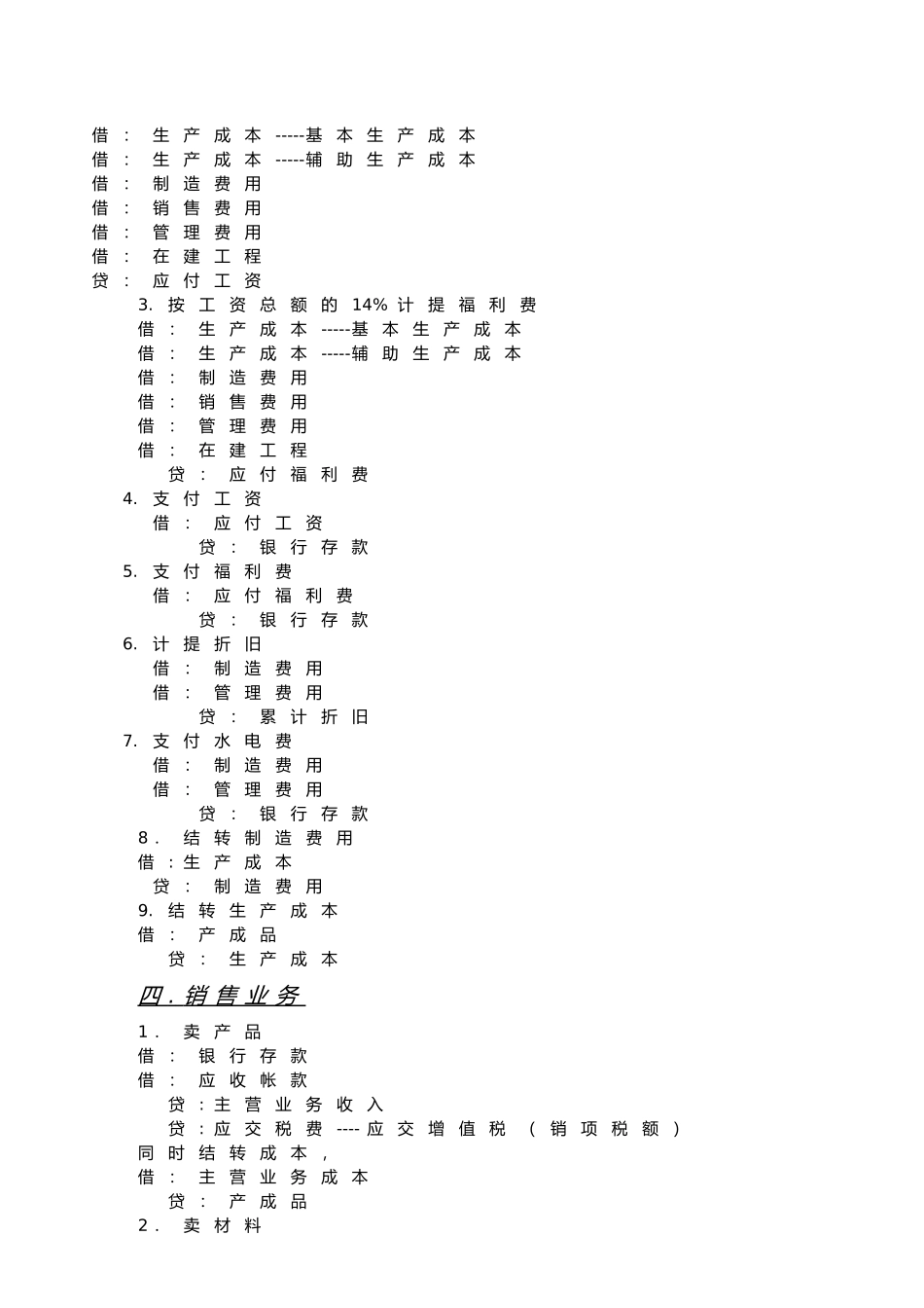常用必背的会计分录_第2页