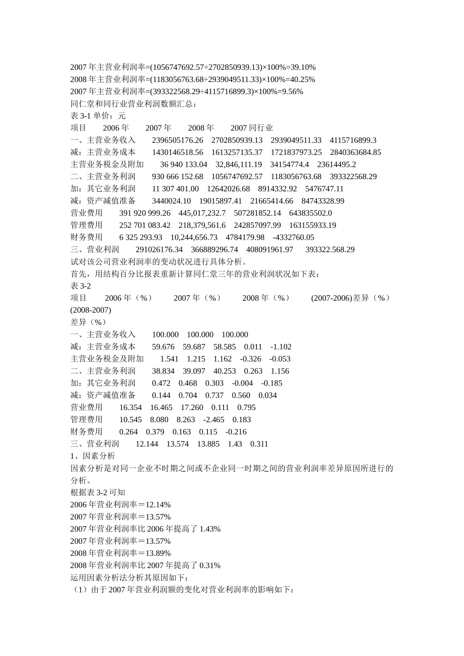 财务报表分析形成性测评作业三_第2页