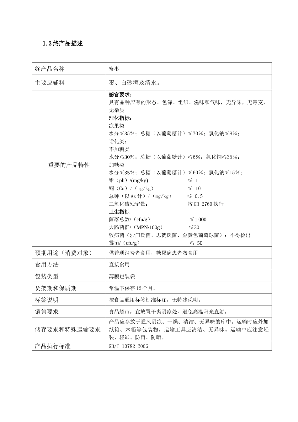 HACCP计划(启发蜜饯)_第2页