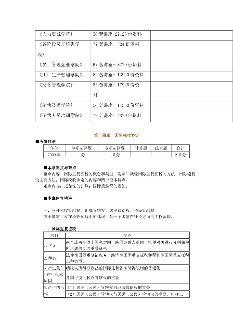 国际税收协定重点知识_第3页