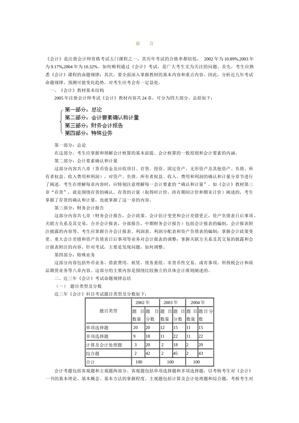 《会计》会计师资格考试管理及答案1_第1页