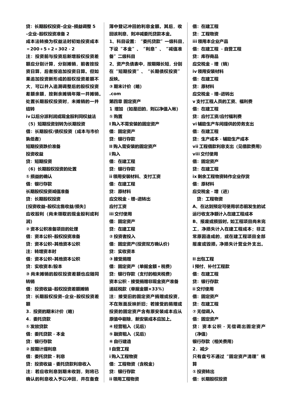 常用会计分录汇编_第2页
