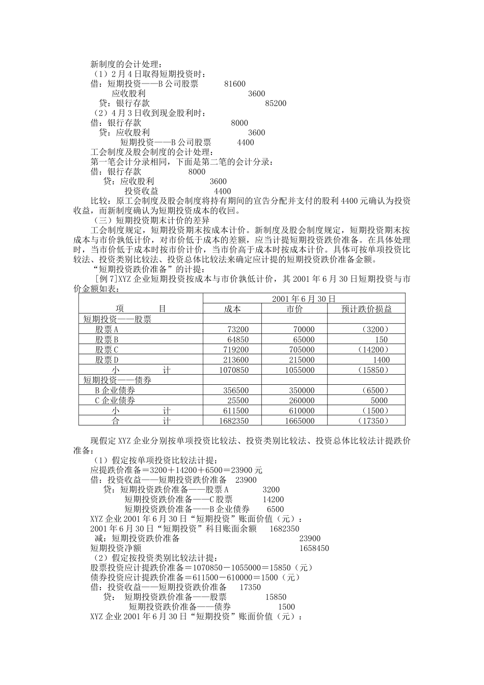 对外投资会计处理分析_第3页