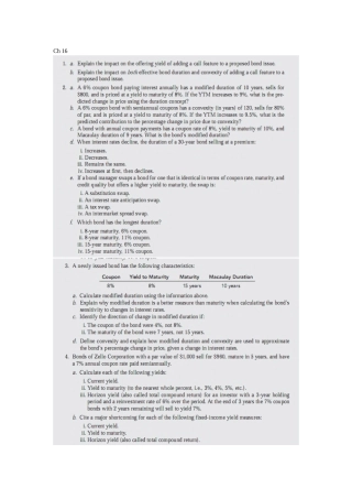 cfa(投资学真题)