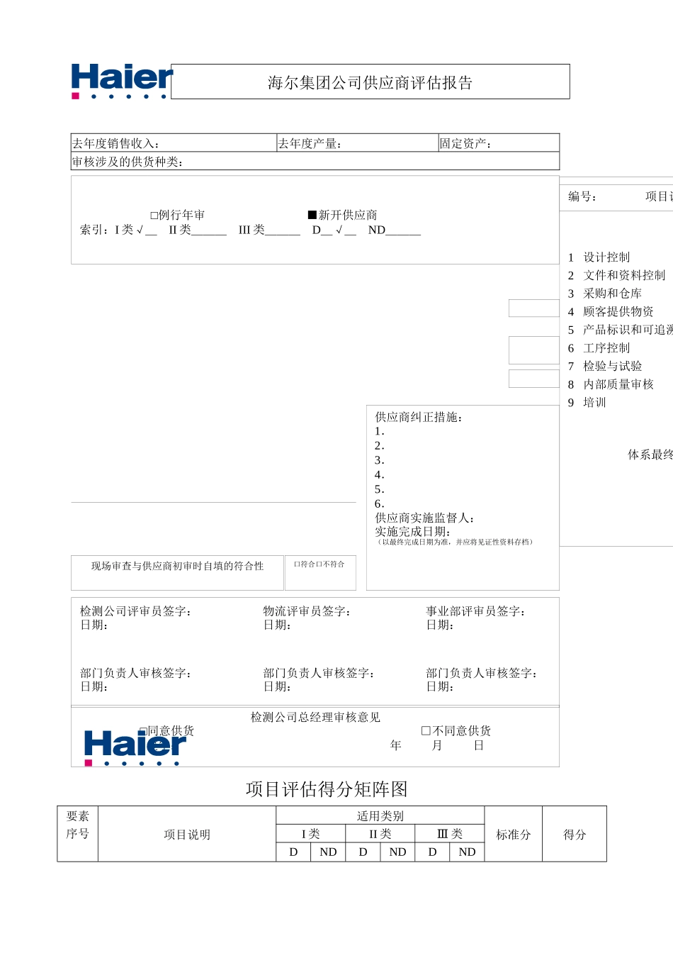 供应商质量体系评审报告_第2页