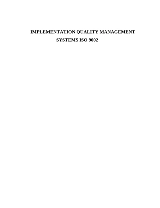 SYSTEMS ISO 9002