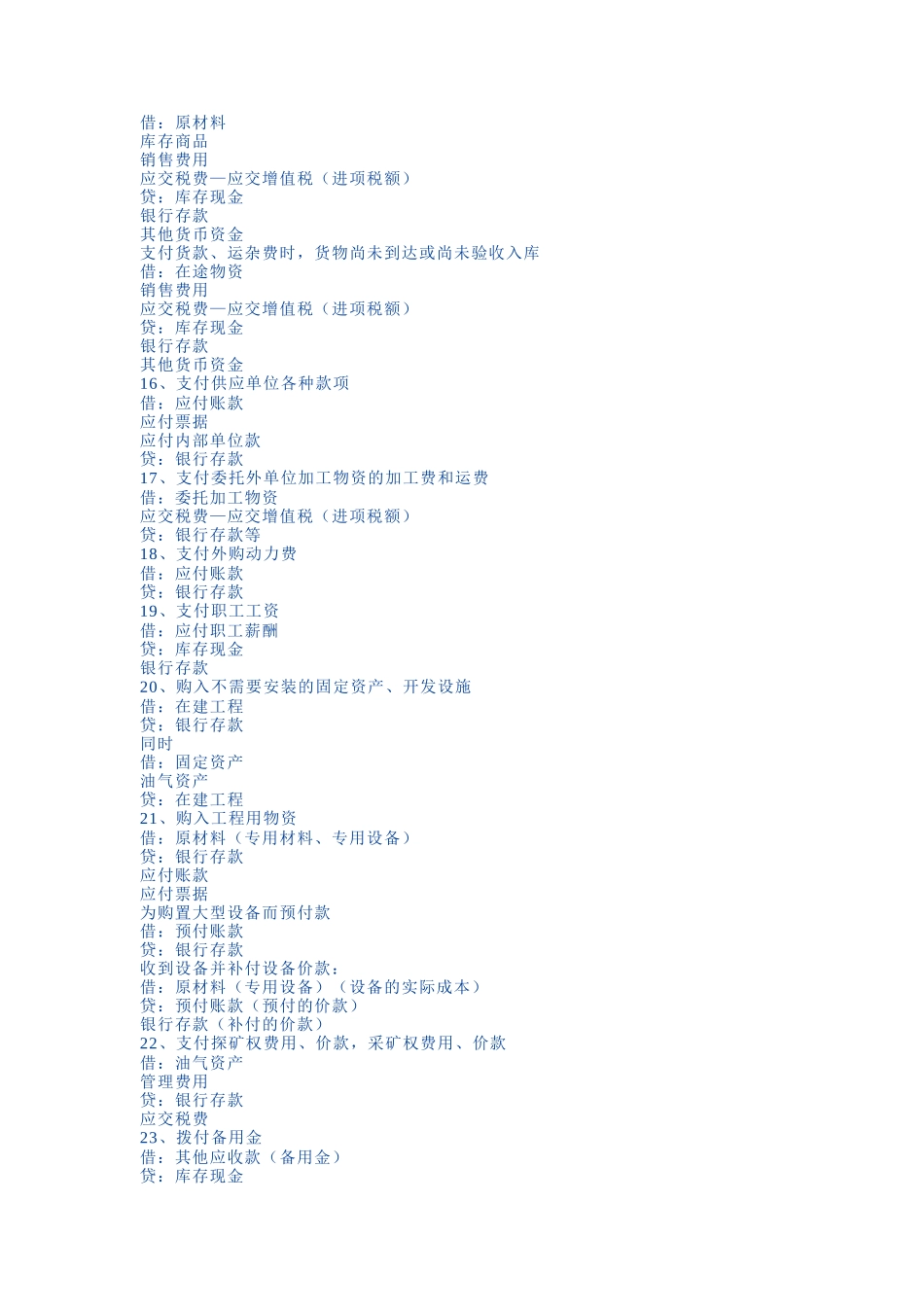 XXXX新准则会计科目应用之会计分录指导大全_第3页