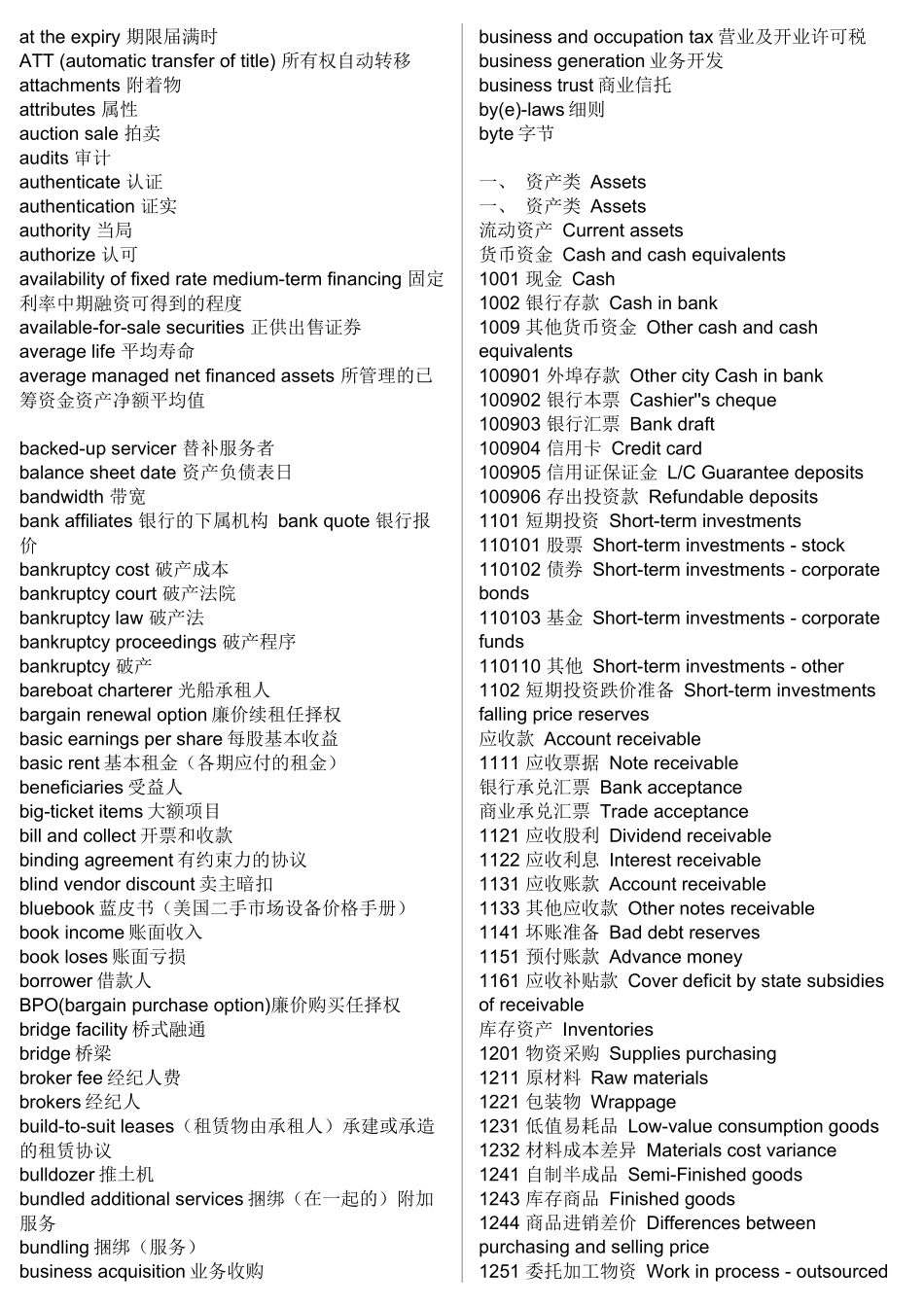 财务会计与财务管理知识分析词汇_第2页
