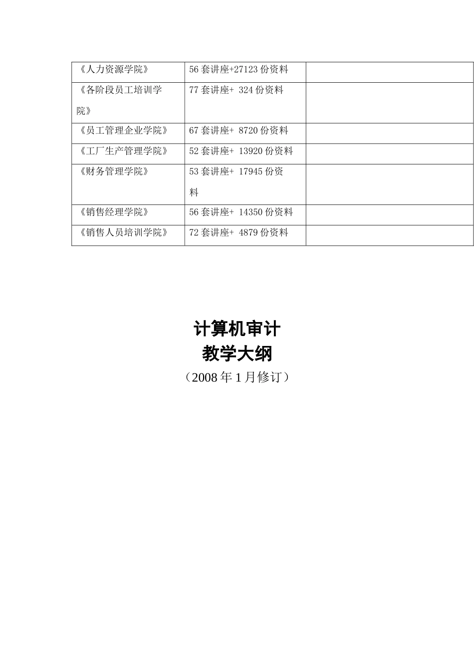《计算机审计》课程教学纲要_第2页