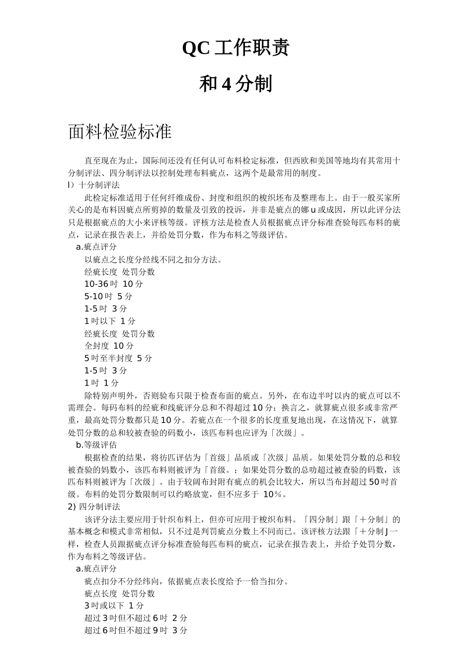 公司布料QC职责_第1页