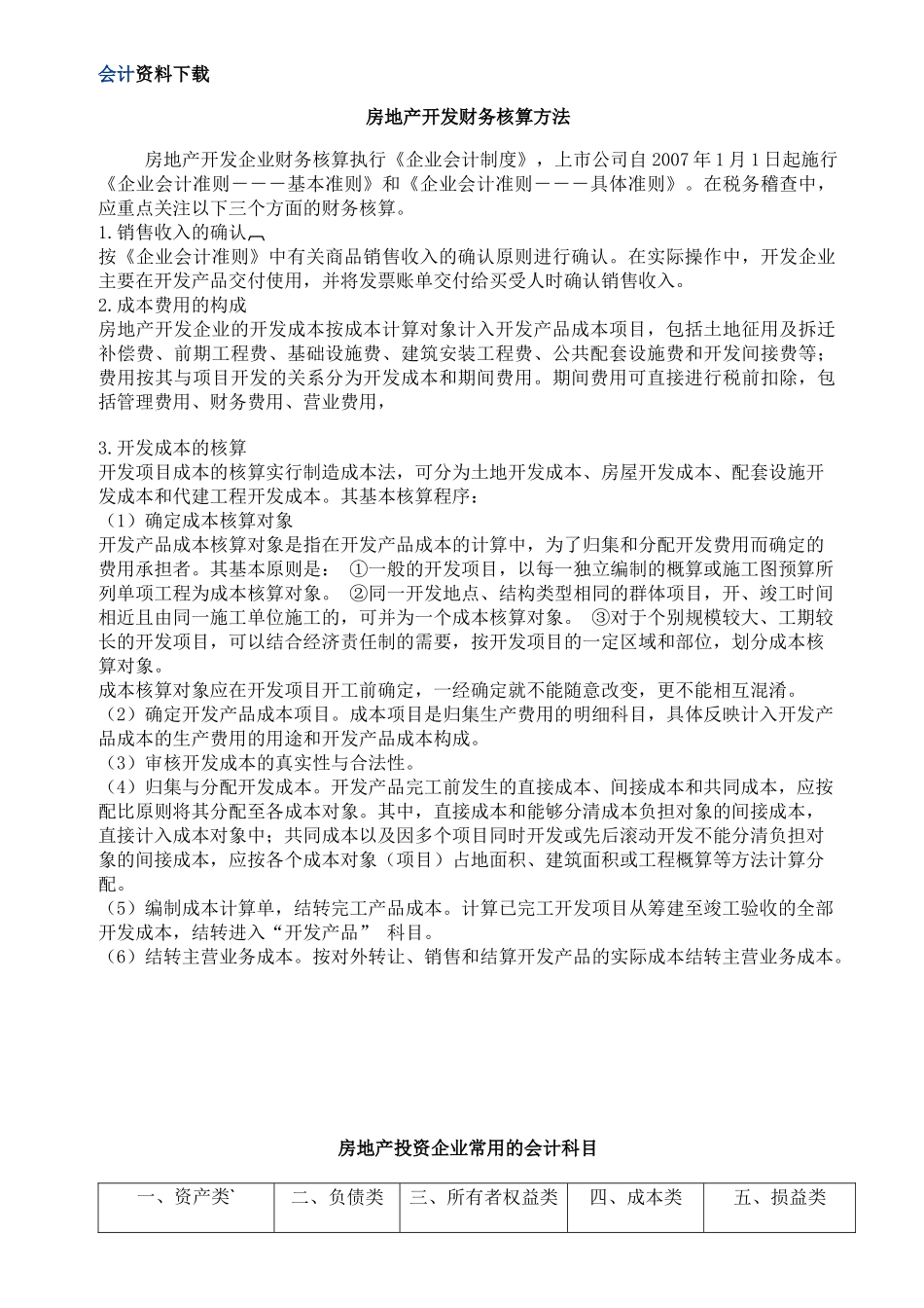 房地产开发财务核算方法_第1页