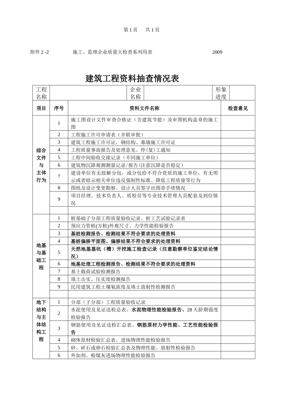 附件2施工、监理企业质量大检查系列用表doc-附件2-_第2页