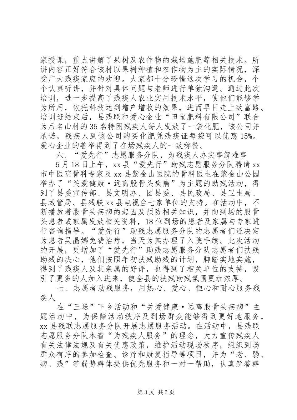 县残联全国助残日主题活动总结_第3页