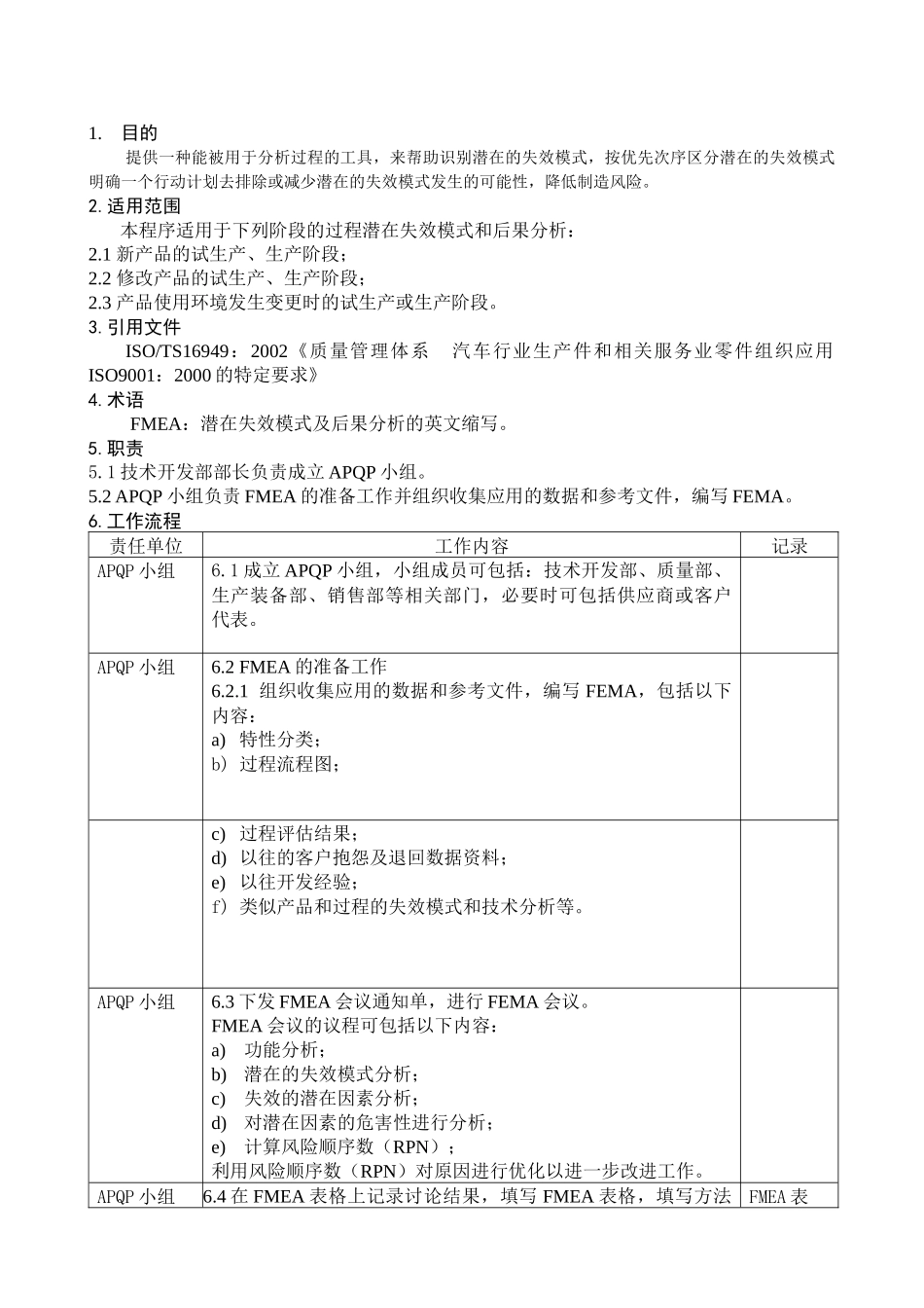 FMEA控制程序DFCPQEOMS-04_第1页