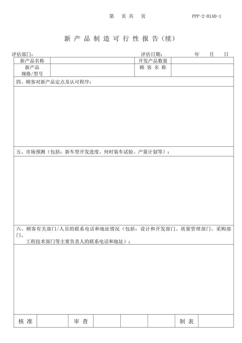 APQP表单全集_第2页