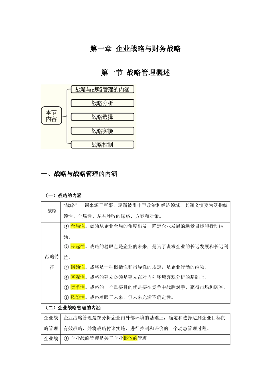 第章企业战略与财务战略_第1页