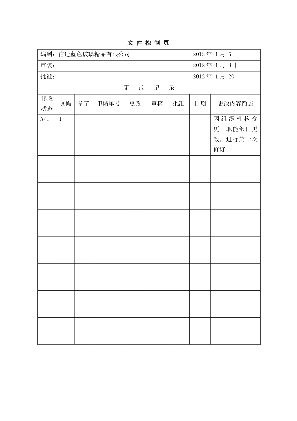 XXXX年2月18日质量手册修改_第2页