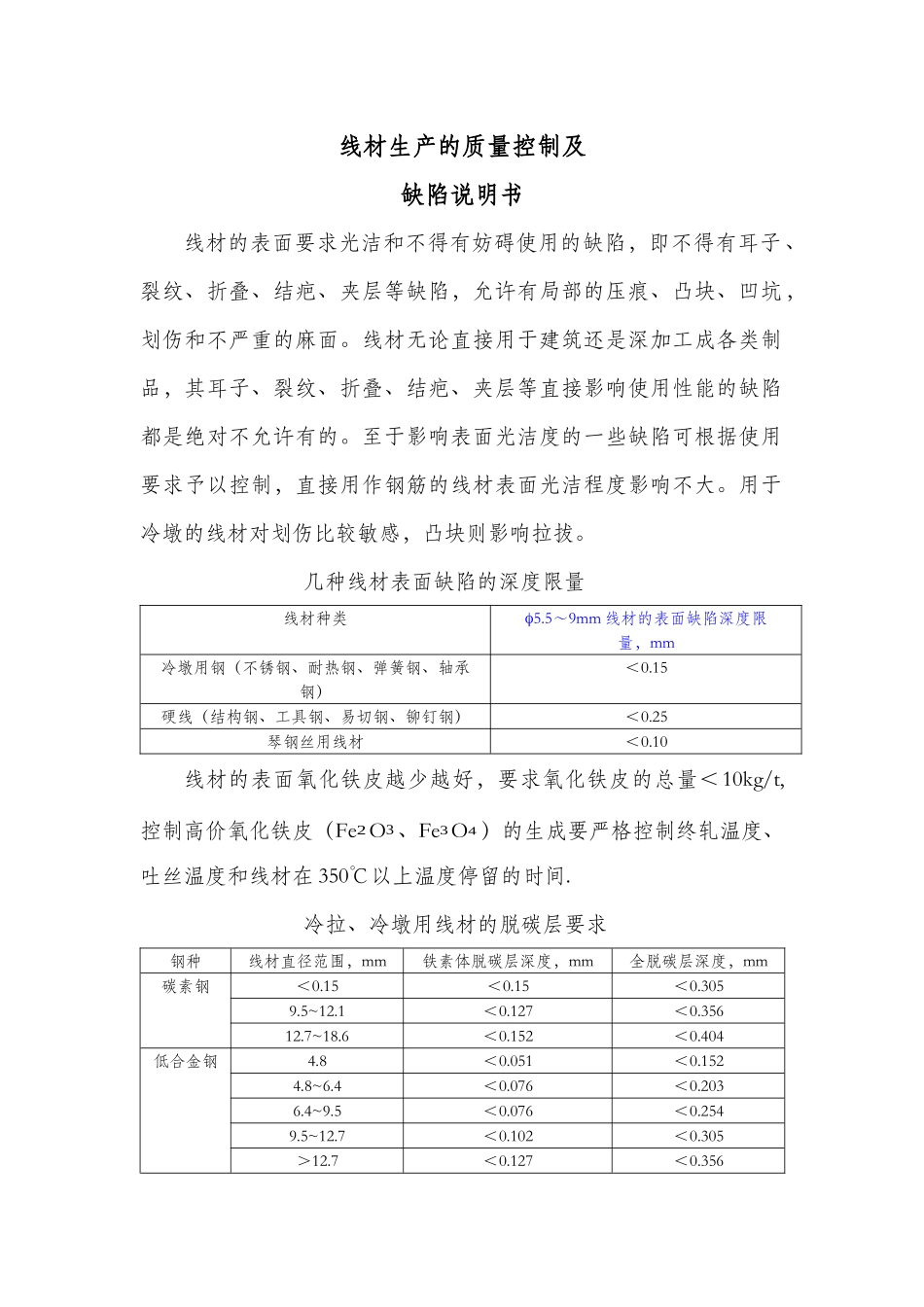 高速线材生产的质量控制（DOC42页）_第1页