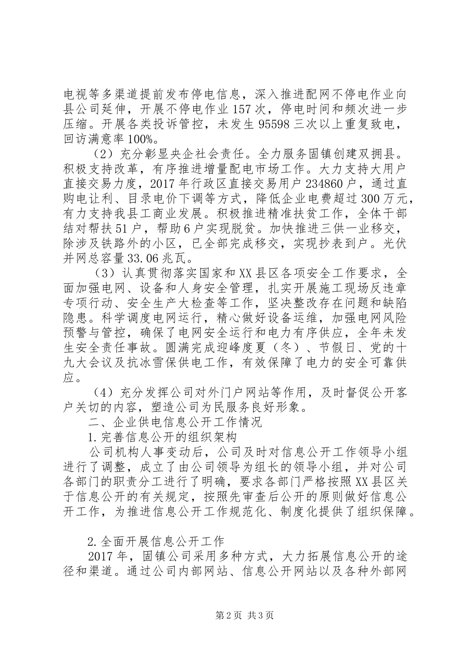 县级供电公司工作总结_第2页
