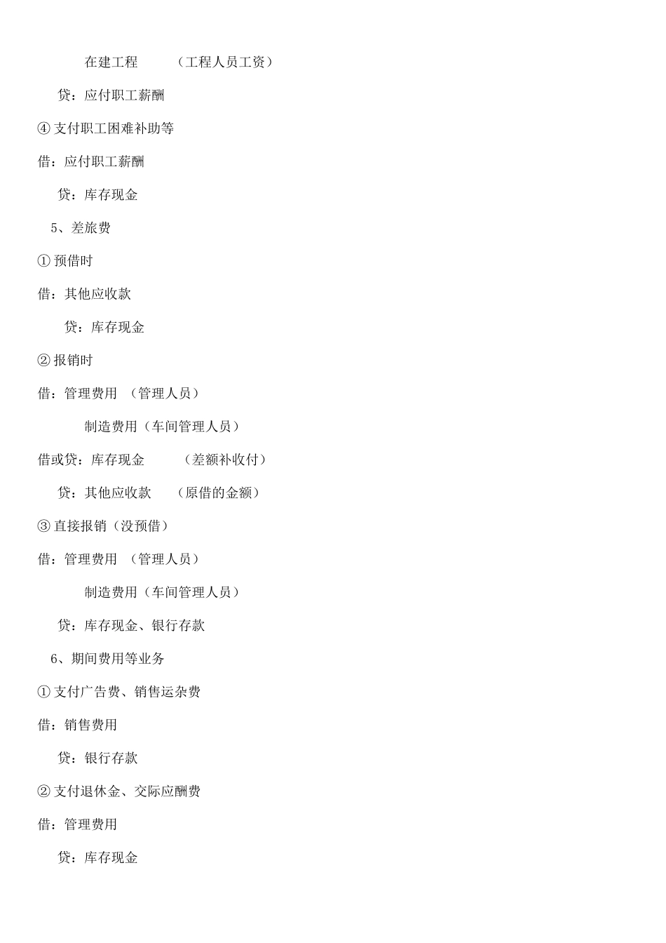 会计从业资格基础会计分录大全又一个_第3页