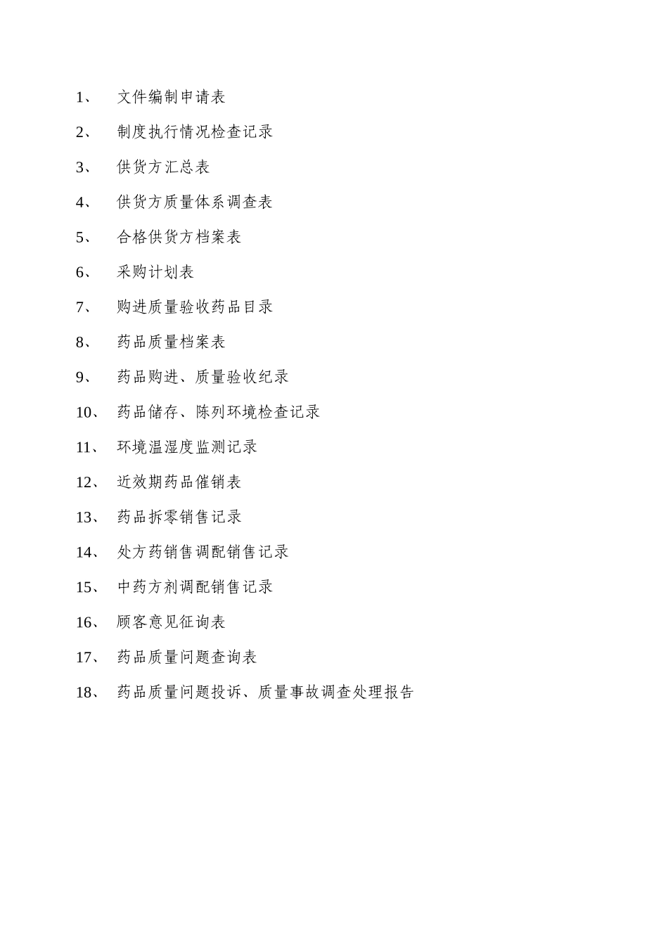 GSP零售药店质量管理体系文件_第3页