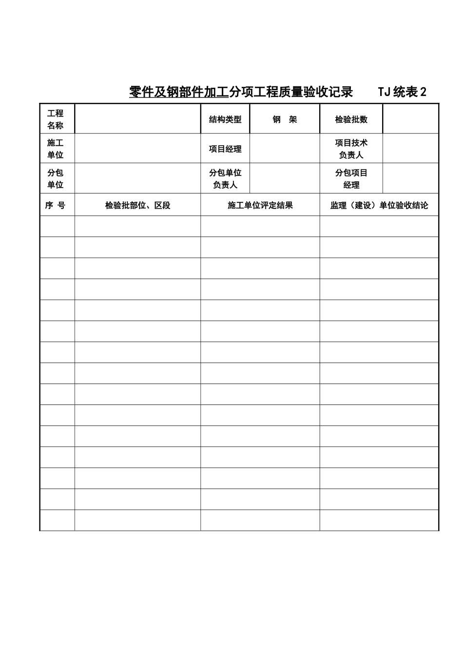 TJ统表2分项工程质量验收记录_第3页
