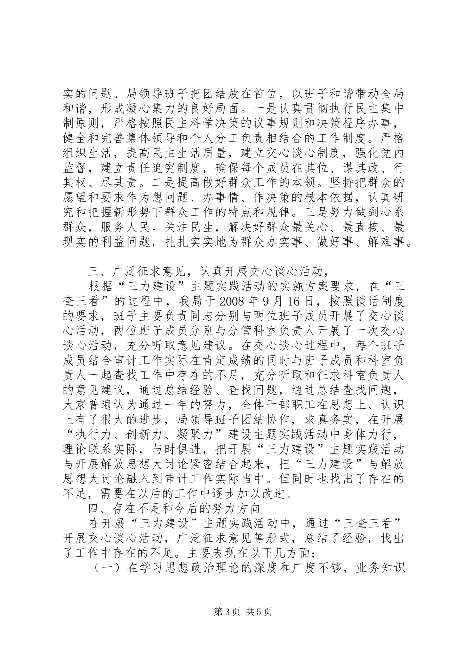 县审计局关于开展“三查三看”情况总结_第3页