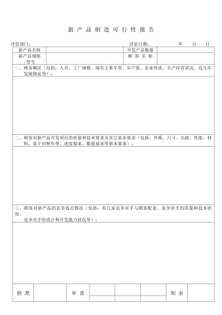 APQP全套表样