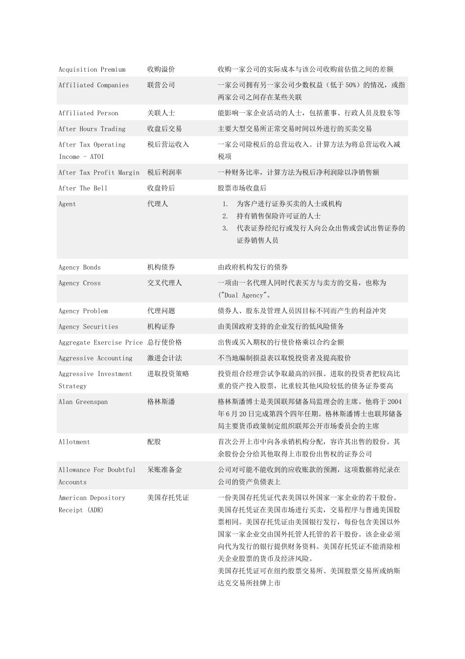 高盛英汉财经词典_第2页