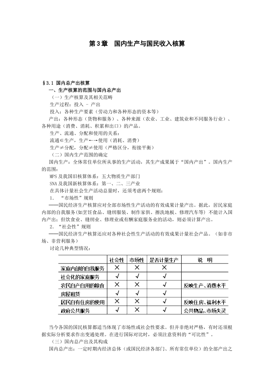 第3章国内生产与国民收入核算_第1页