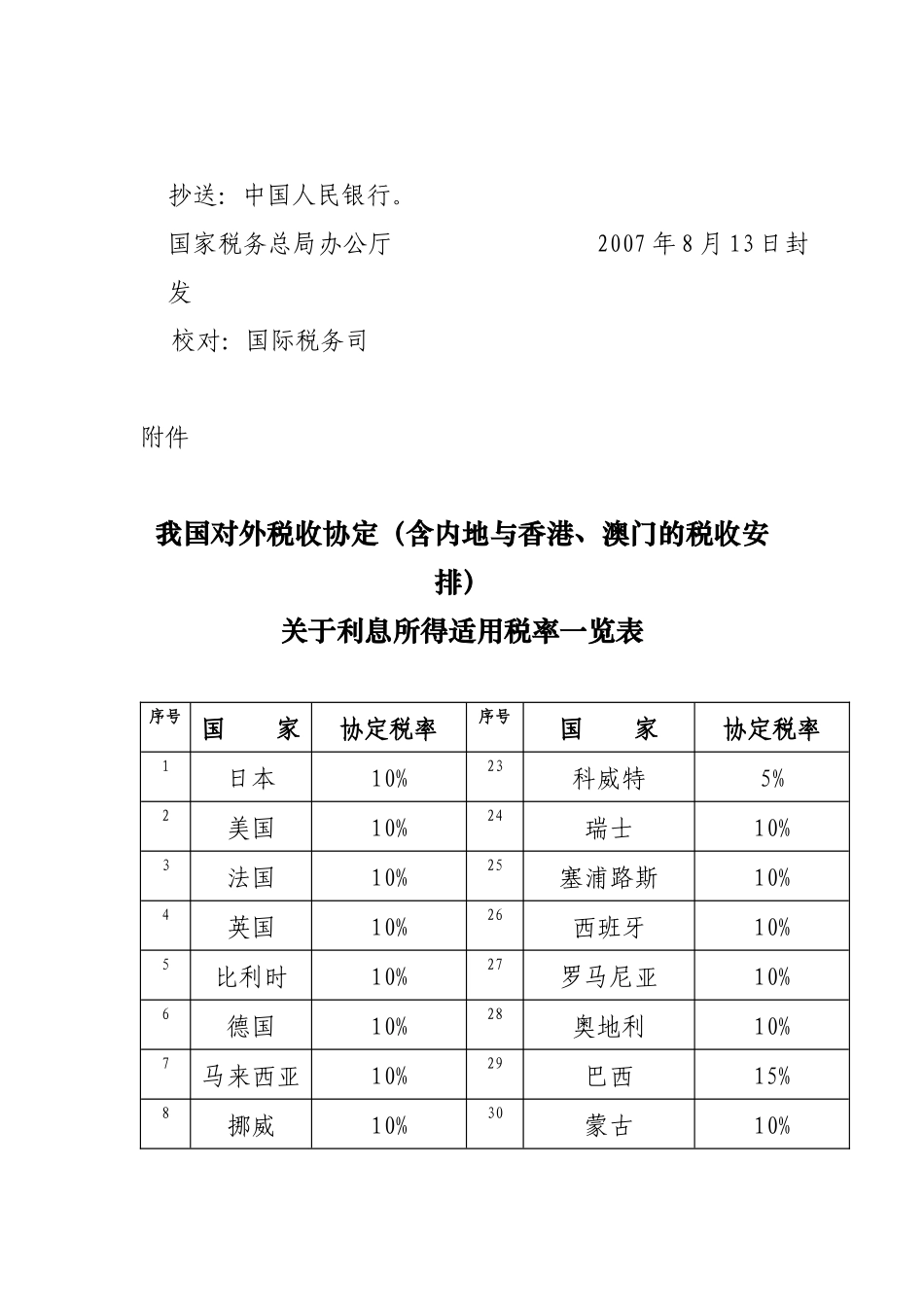 国家税务总局关于外籍个人和港澳台居民个人储蓄存款利息所得适用协定_第3页