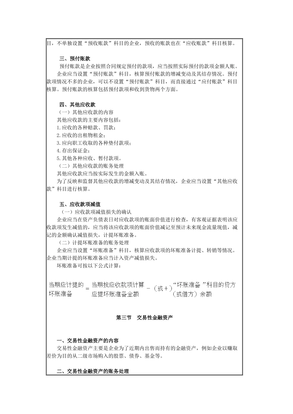 X年《初级会计实务》考试大纲_第3页