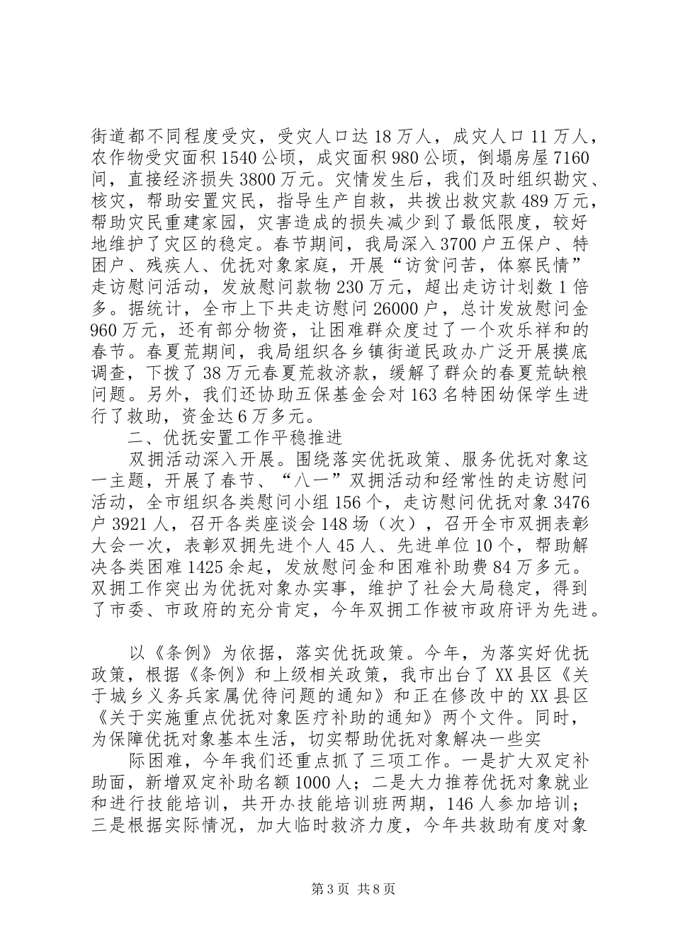 市民政局XX年工作总结_第3页