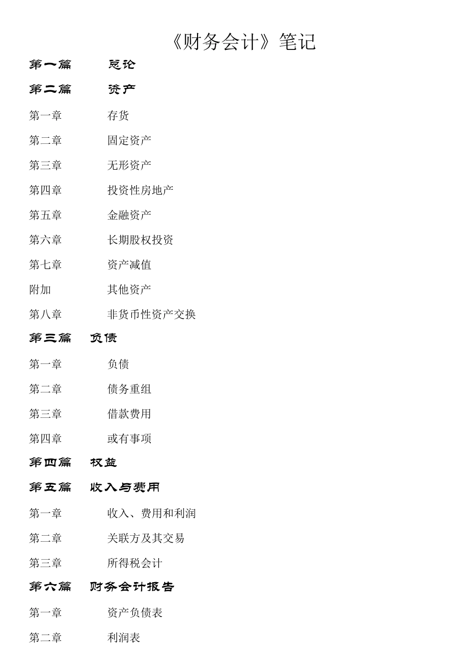 财务会计经典笔记_第1页