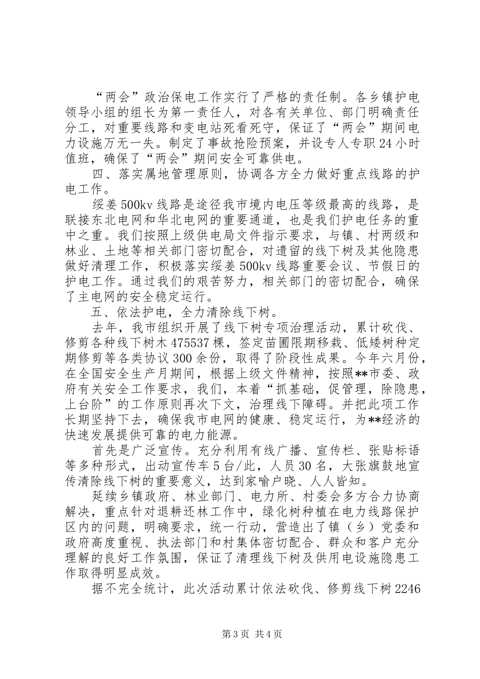 市护电委员会年度护电工作总结_第3页