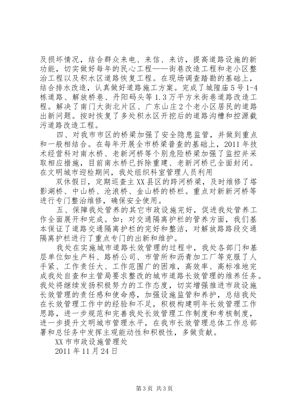 市政设施管理处城市长效综合管理总结_第3页