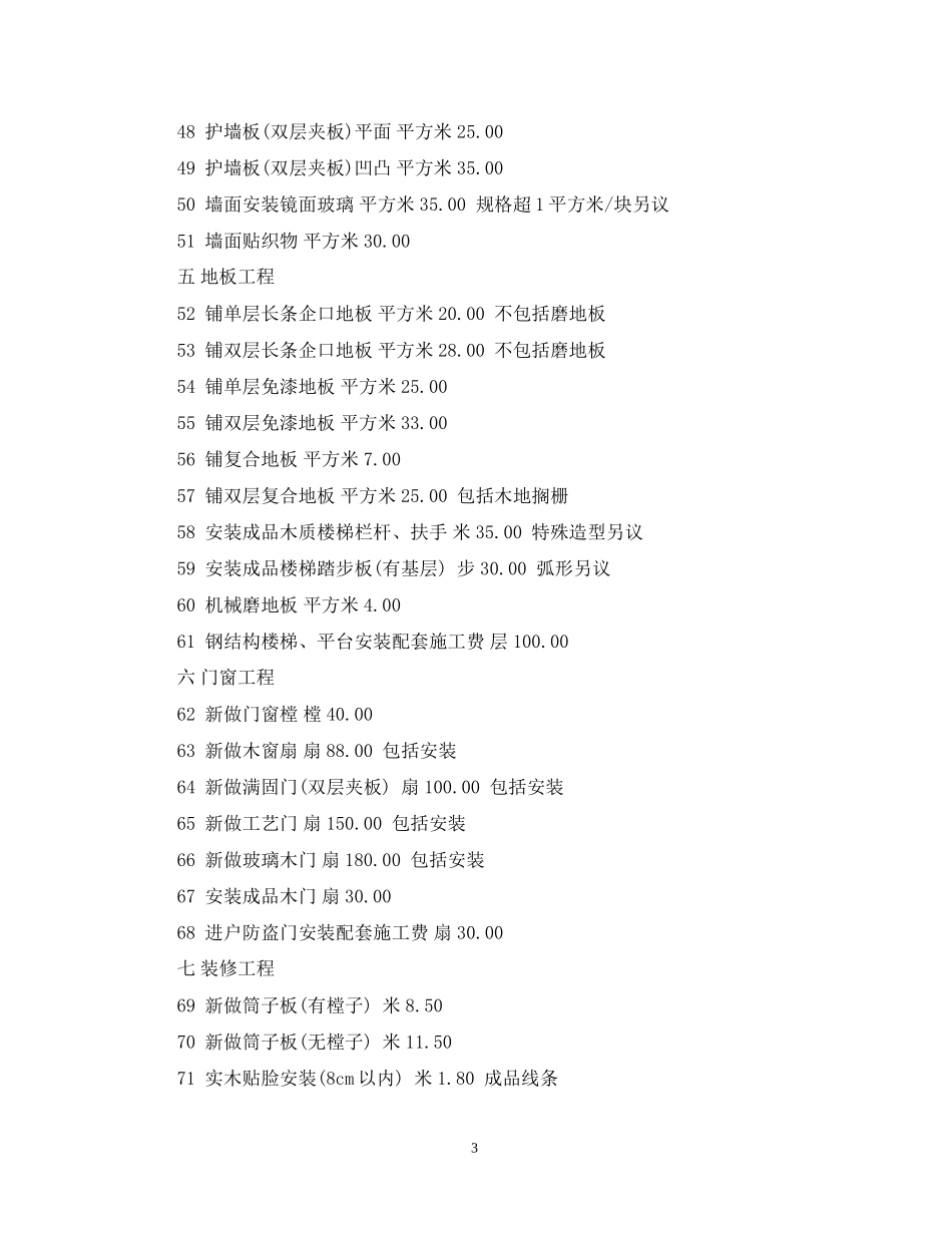 房屋装修合同预算_第3页