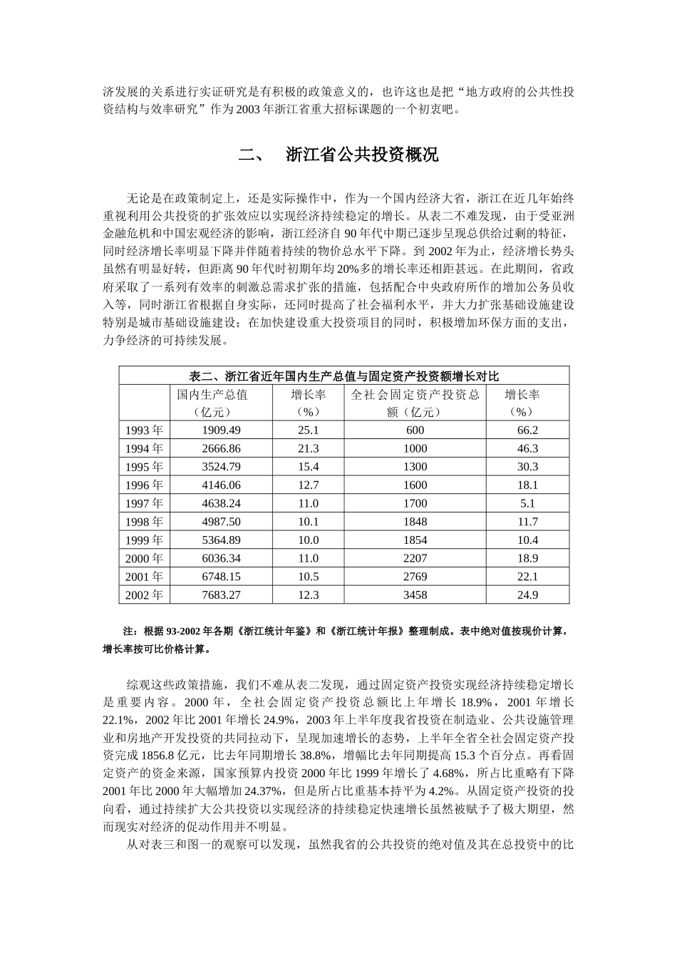 对浙江省公共投资和经济增长的实证研究_第3页