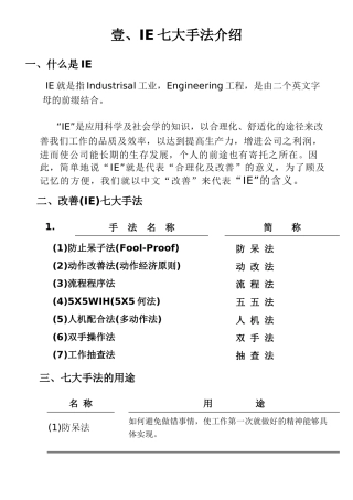 ie七大手法介绍