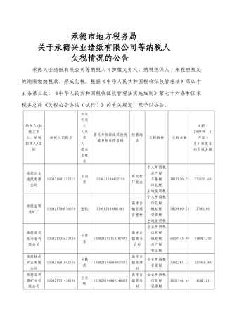 承德市地方税务局