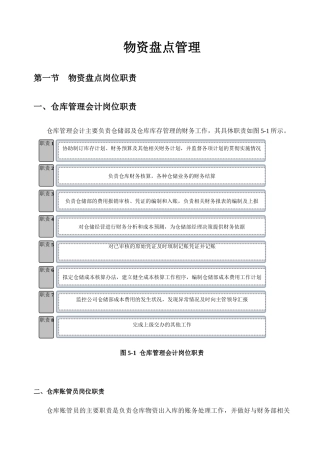 仓储物资盘点管理