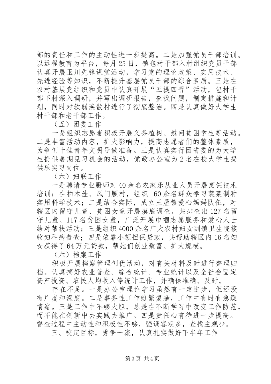 市政府党政办工作总结_第3页