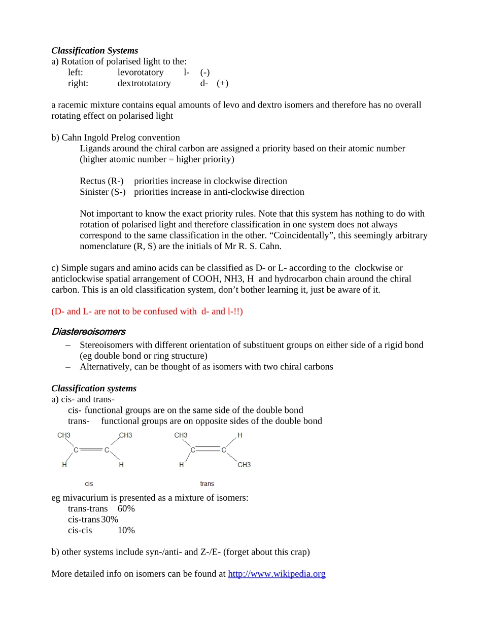 化学原料药开发-异构体的分类 ISOMERS_第3页