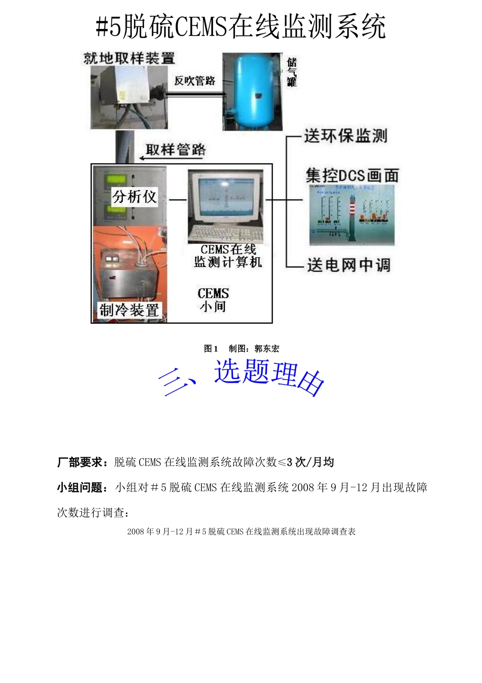 发电厂QC成果-降低脱硫CEMS在线监测系统故障次数_第3页