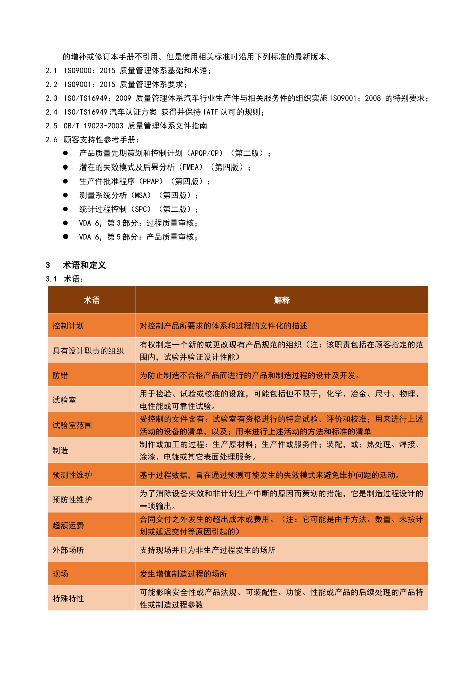 TS16949集团质量手册符合集团审核规则按过程方法及CQ_第3页