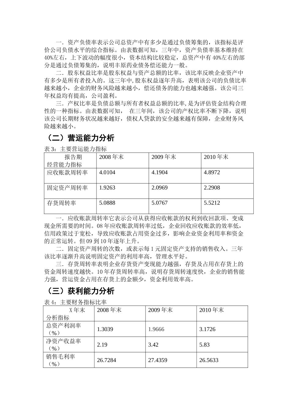 财务管理课程设计1_第3页