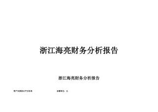 海亮集团财务分析