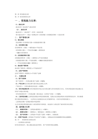 财务管理公式70153324